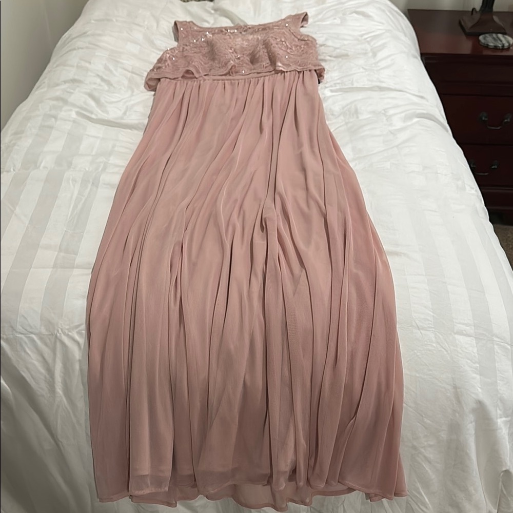 R & M Richards Pink Maxi Dress